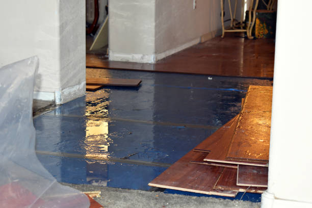 Professional Burst Pipe Cleanup technician working in Elmwood, WI
